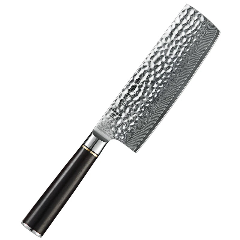 6.8'' Nakiri Knife Japanese Damascus Steel